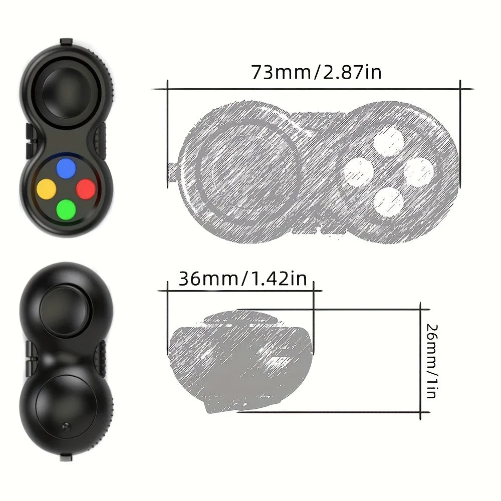 Fidget Pad with 8 Fidget Functions, Fidget Controller