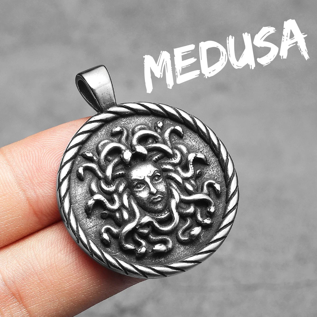 Retro Snake Medusa Stainless Steel Men Necklaces Pendant Chain Punk For Women Fashion Jewelry Gifts Wholesale Dropshiping