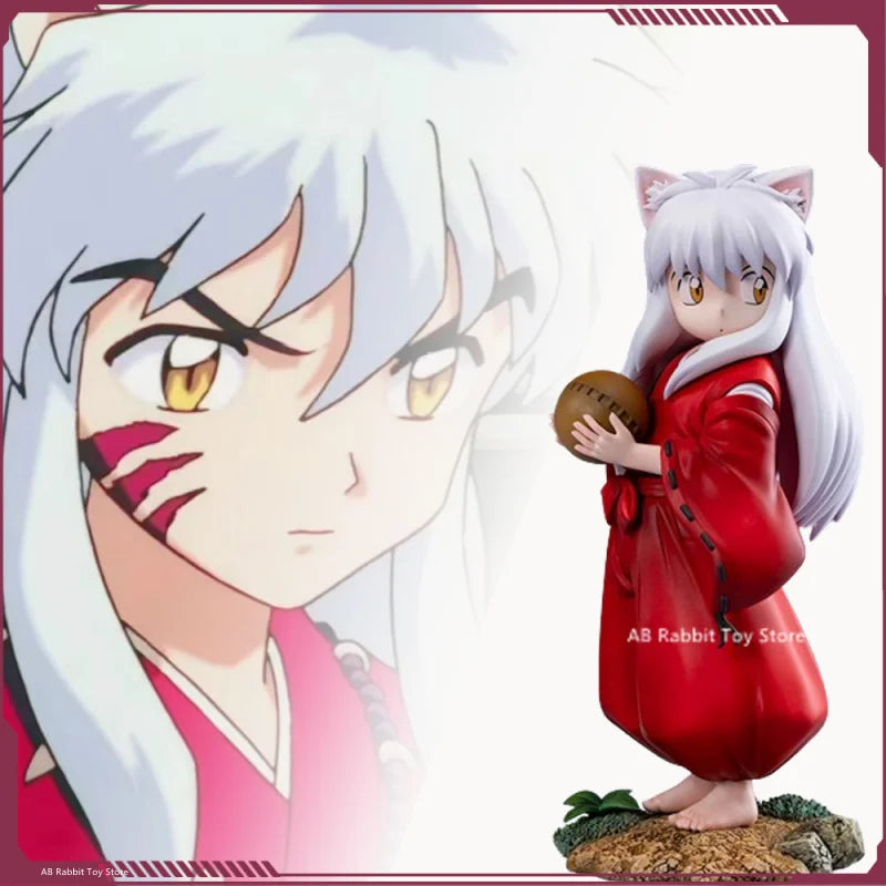 Inuyasha Anime Figures Cute Inuyasha Sesshoumaru Action Figurine Childhood Standing InuYasha PVC Model Collection Decor Toy Gift