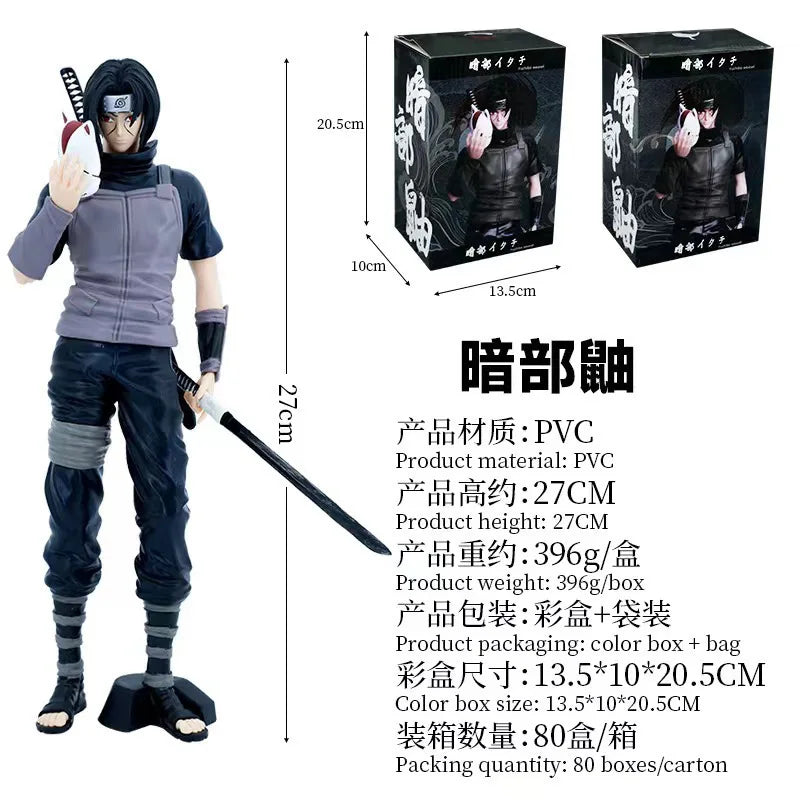 Naruto Anime Figure Uchiha Itachi Action Figure PVC Collection Model Doll Ornaments Toys Gifts 27cm Uchiha Itachi No Box