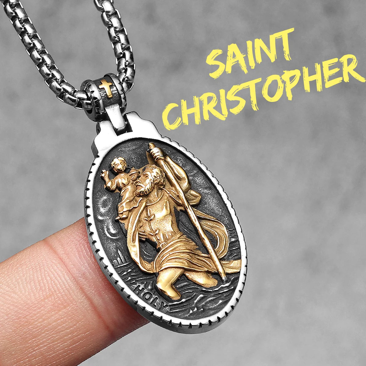 Angel Jesus Virgin Mary Stainless Steel Men Necklaces Pendant Chain Amulet Cool New In For Women Fashion Jewelry Gifts Wholesale