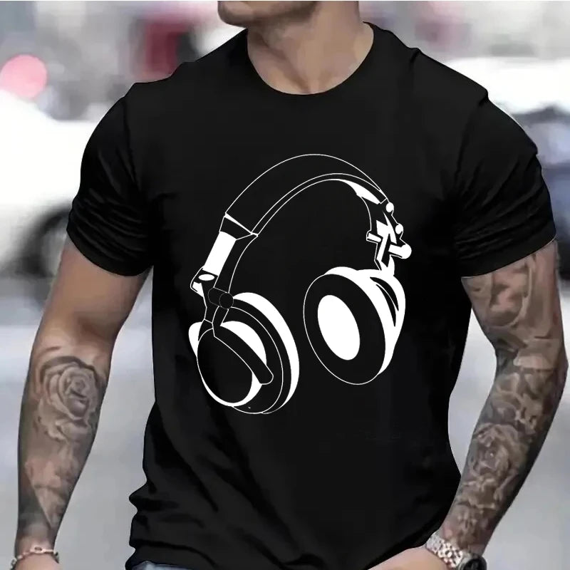 Dj Electronic Dance Music Techno Rave T Shirt Summer Graphic Cotton Streetwear Short Sleeve Birthday Gifts T-shirt Men Clothing