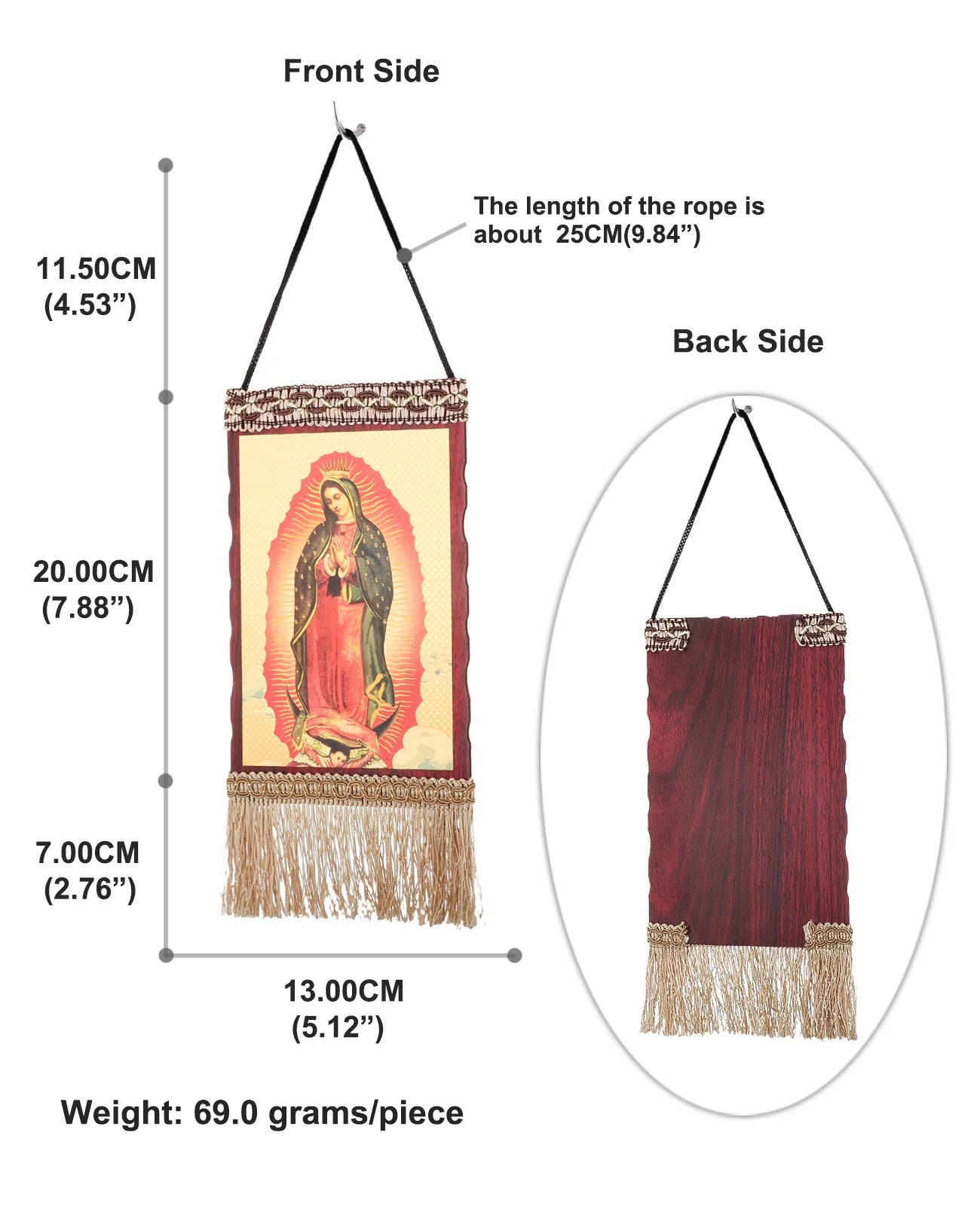 Jesus Christ The Teacher Tassel Hanging Home Wall Decoration Christian Holy Family Virgin Mary Icon Church Ornament Accessories