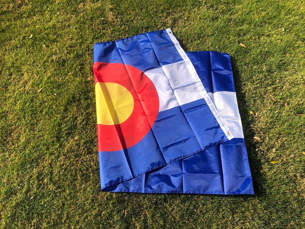 SKY FLAG Colorado Flag 90x150cm Double Penetration Polyester US USA State Colorado Flag USA Flag Hanging Banner