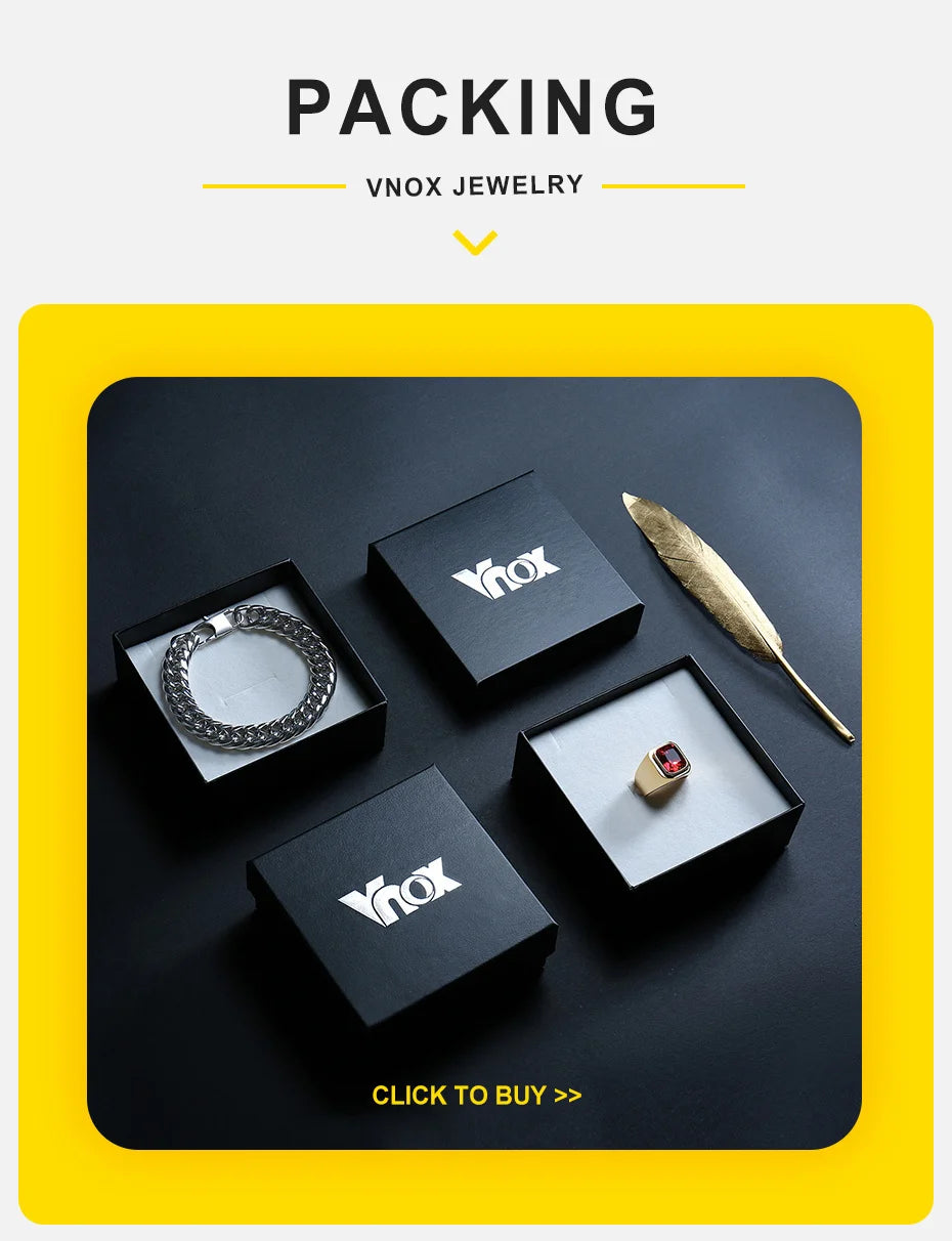 Vnox Simple Cross Pendant Necklace for Men Boys, Trendy Stainless Steel Box Chain Necklaces, Religious Talisman Anniversary Gift