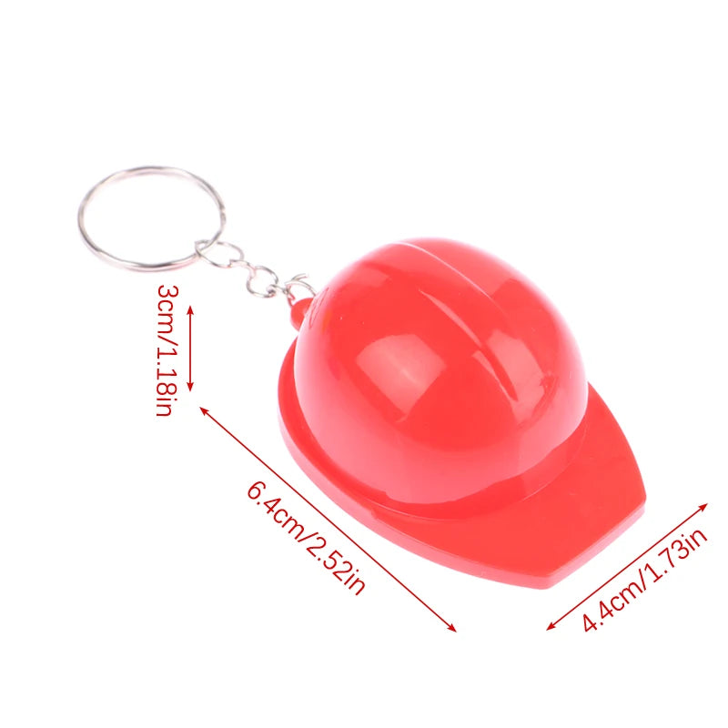 1PC Helmet Hard Hat Keychain Holiday Creative Safety Helmet Opener Keying Jewelry Gift Plastic 3D Helmet Pendant Key Holder