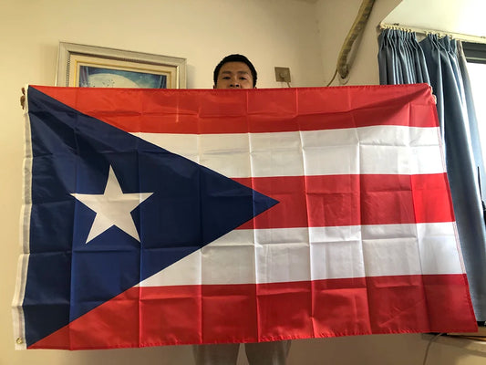 SKY FLAG NEW Puerto Rico Flag 90x150cm Hanging Polyester Pr Puerto Rico Flag Of Rican Flag standard Flag Banner For Decoration
