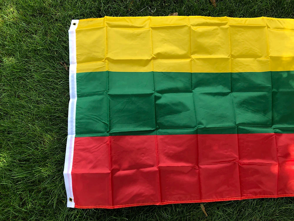 (SKY FLAG)90*150cm Lithuanian Flags 3x5FTS polyester Hanging Lithuania flag banners Outdoor Indoor Big Flag