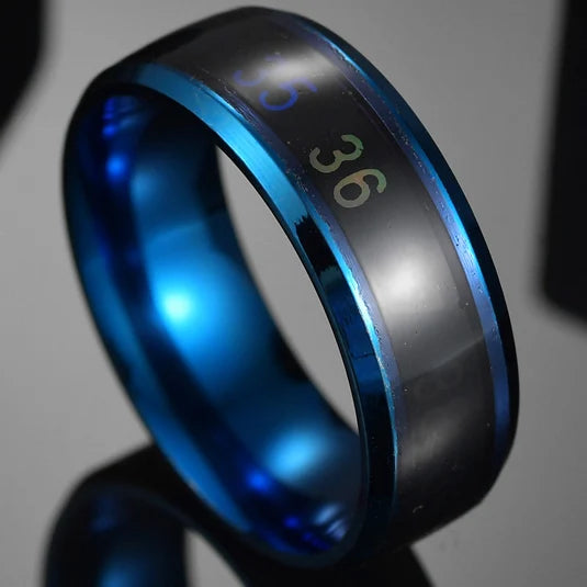 Fashion New 8mm Simple Men Ring Smooth Stainless Steel Blue Charms Rings Women's Couple Jewelry Gift Dropshipping