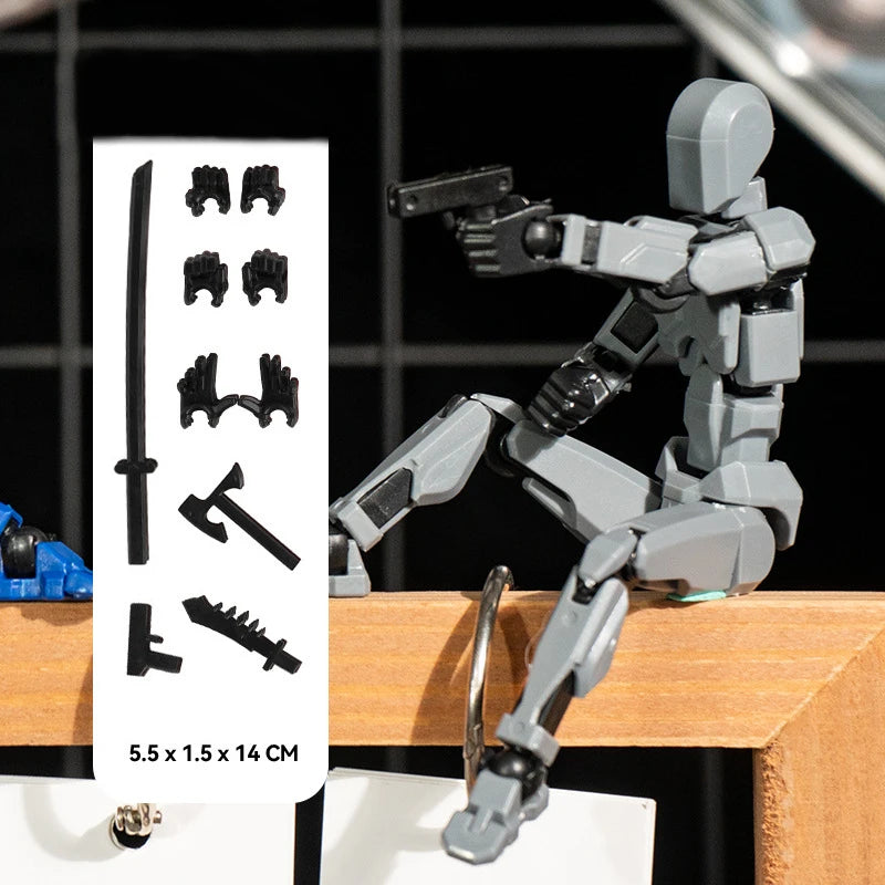 T13 Action Figure Titan 13 Action Figure Dummy Lucky 13 Action Figure 3D Printed Multi-Jointed Movable Nova 13 Action Figure Toy