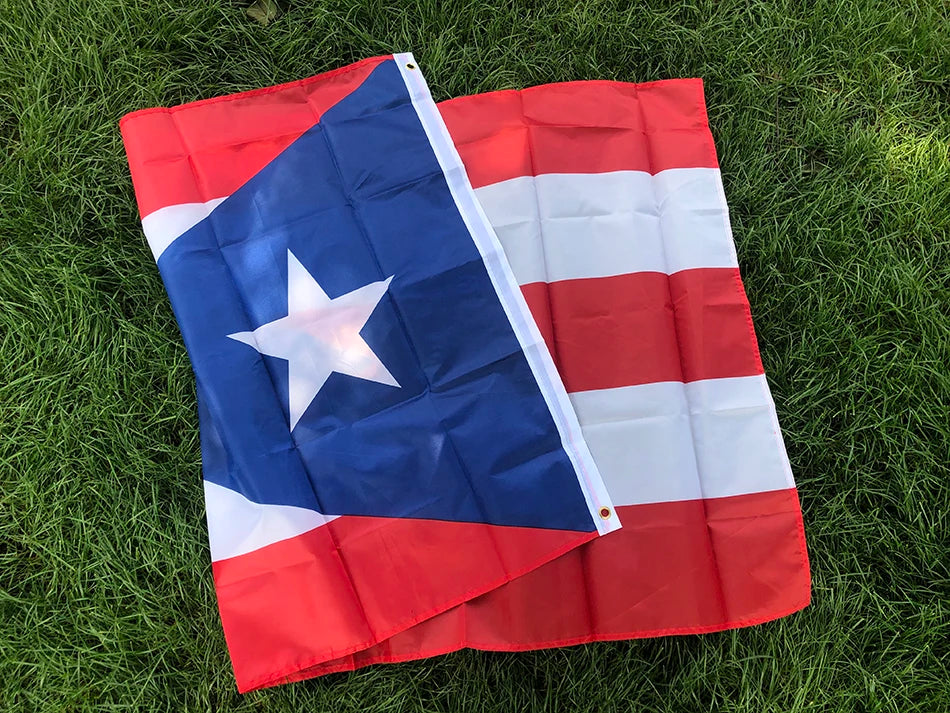 SKY FLAG NEW Puerto Rico Flag 90x150cm Hanging Polyester Pr Puerto Rico Flag Of Rican Flag standard Flag Banner For Decoration