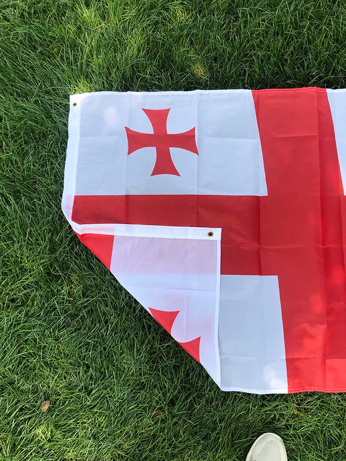 Georgia flag 90x150cm hanging polyester geo ge Georgia flag indoor outdoor home decoration