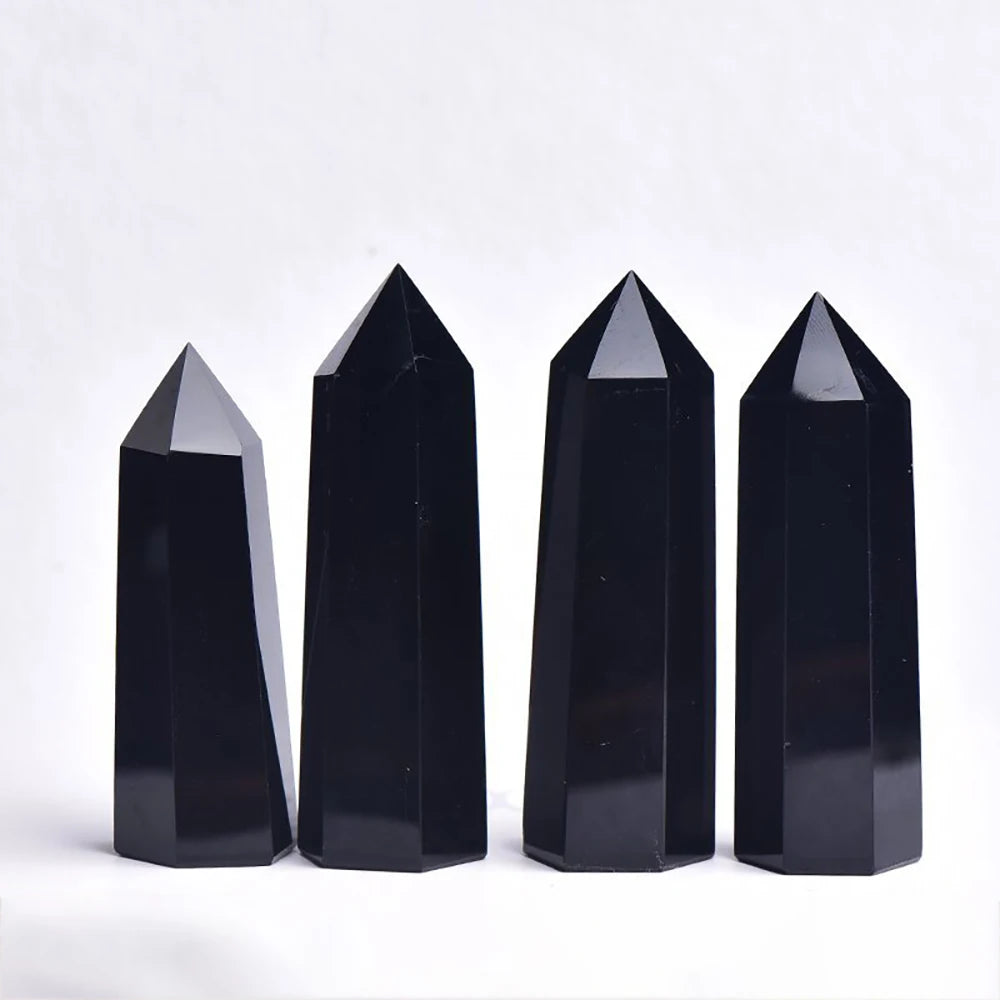 Natural Stone Single Point Wand Stone Mineral Crystal Stones Crafts Home Decoration Hexagonal Prism Christmas Gifts