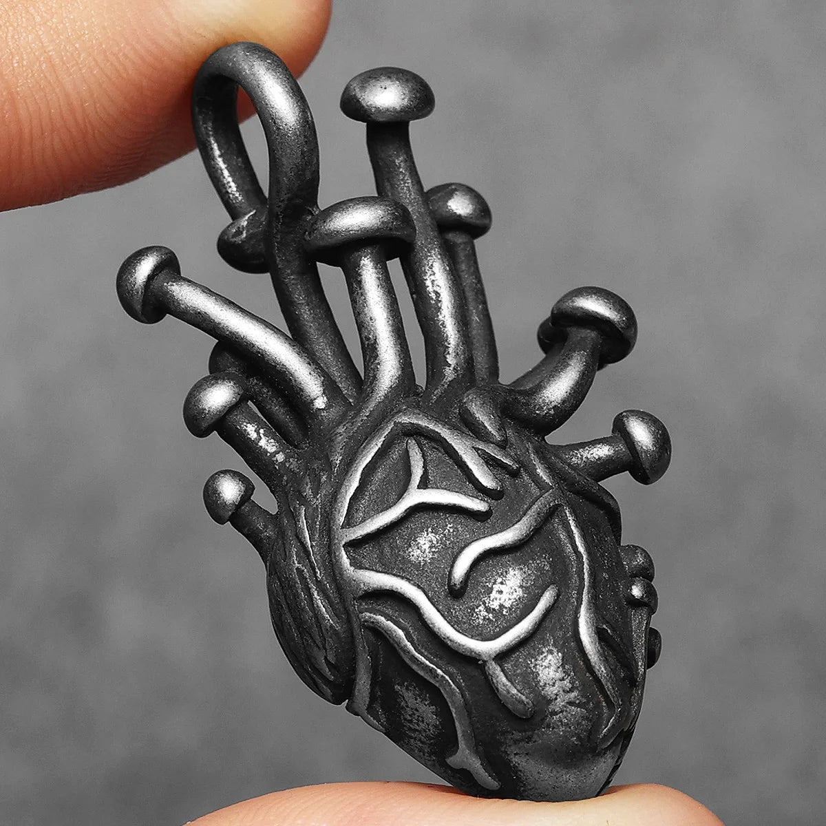 Retro Heart Model Stainless Steel Men Necklaces Pendant Chain Punk For Women Fashion Jewelry Gifts Wholesale Dropshiping