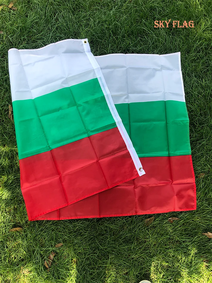 SKY FLAG Bulgarian National Flags 90x150cm Polyester Europe EU White Green Red bg bgr bulgaria flag