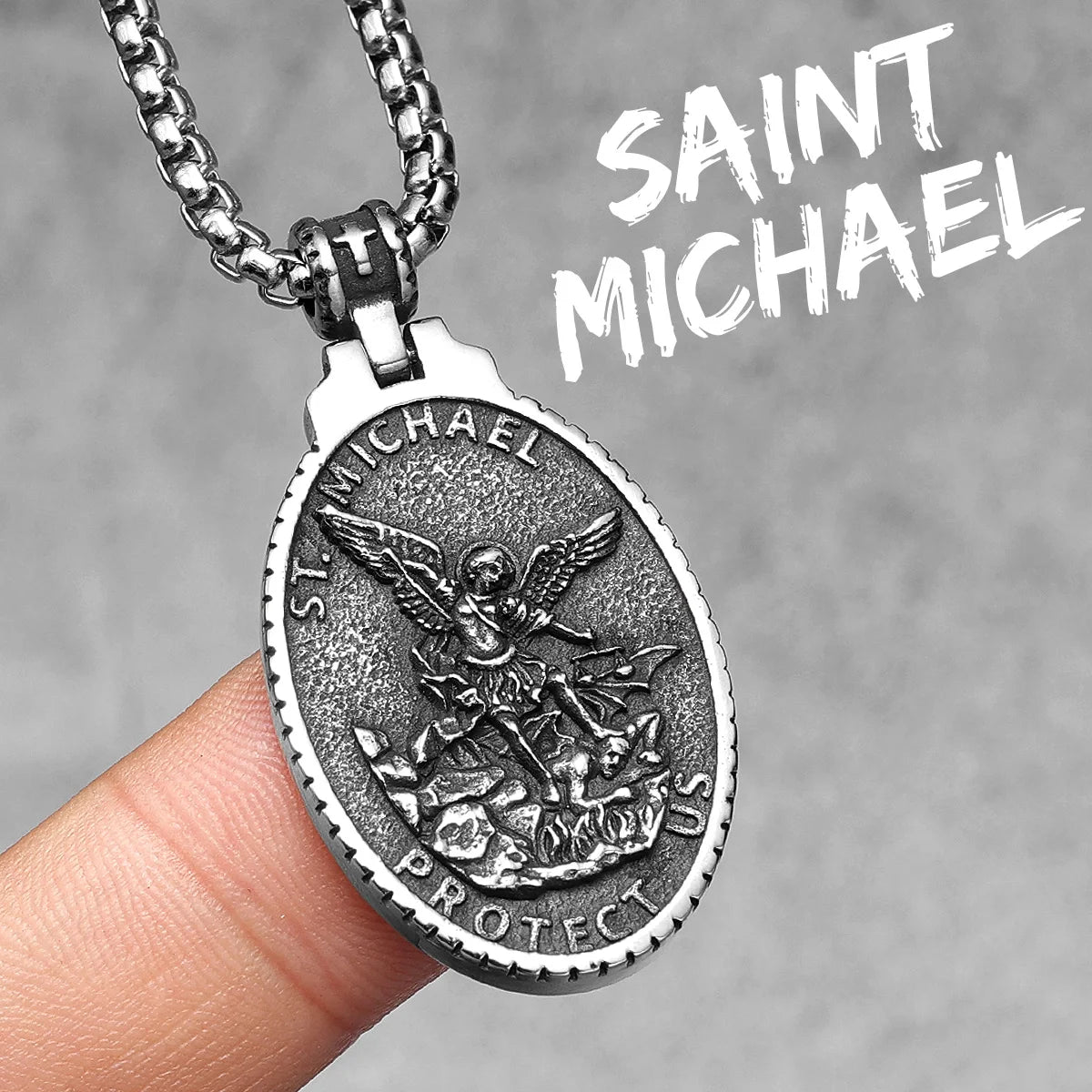 Angel Jesus Virgin Mary Stainless Steel Men Necklaces Pendant Chain Amulet Cool New In For Women Fashion Jewelry Gifts Wholesale