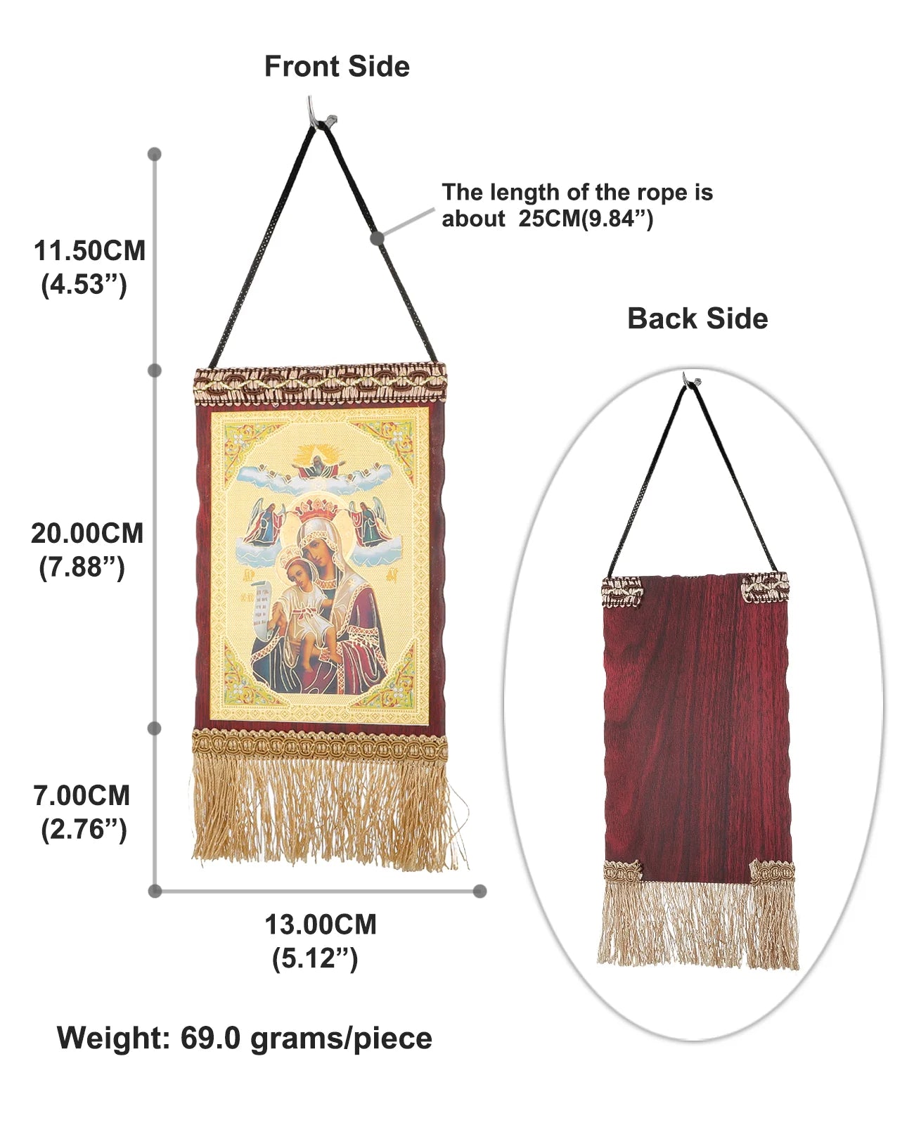 Jesus Christ The Teacher Tassel Hanging Home Wall Decoration Christian Holy Family Virgin Mary Icon Church Ornament Accessories
