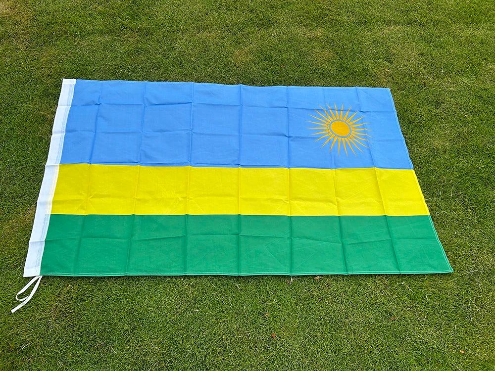 SKY FLAG Rwanda National Flag 90x150cm 3x5fts Hanging polyester Rwanda Banner indoor Outdoor Advertising home Decoration
