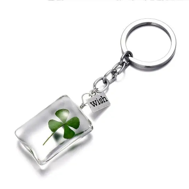 Fashion Natural Eternal Flower Keychain Dried Flower Plants Key Chains Wishing Bottle Keyrings Key Holder Women Bags Accessories 17 CHINA