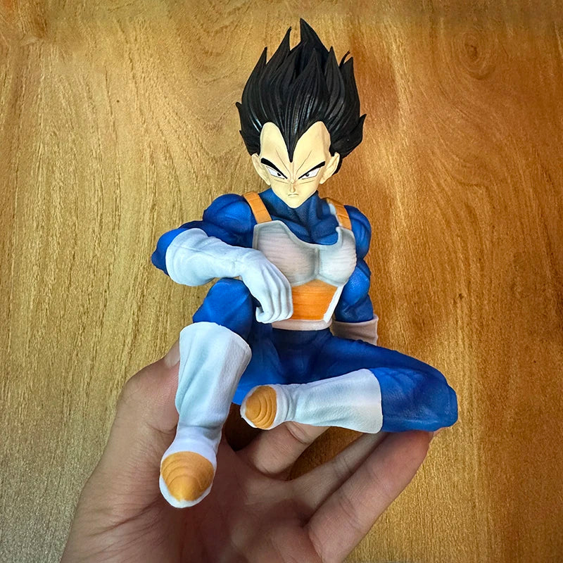 GK Dragon Ball Majin Vegeta Action Figure Statue Ornaments Anime Super Saiyan Sitting Position Bejita Yonsei Figures Model Toys