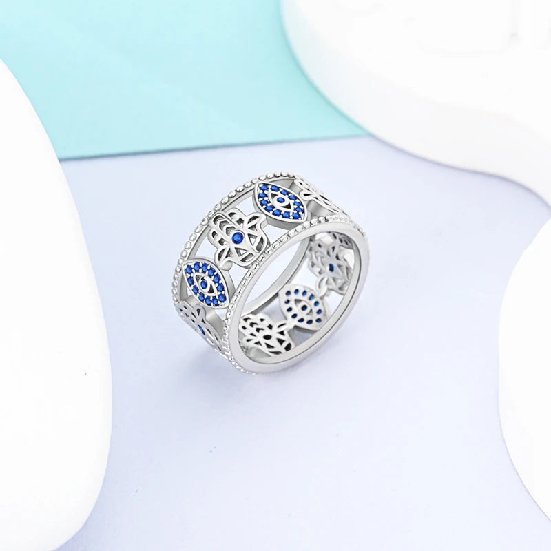 925 Sterling Silver Infinite Love Ring Original Luxury Design Zircon Finger Rings For Women High Quality Wedding Jewelry Gift