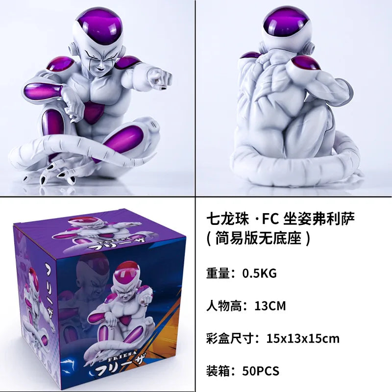 13cm New Anime Dragon Ball Z Figure Frieza Action Figure Desk Ornament Frieza Resin Statue Collection Model Doll Toys