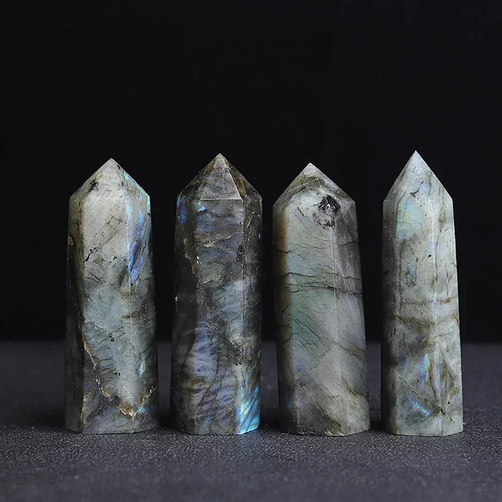 Natural Stone Single Point Wand Stone Mineral Crystal Stones Crafts Home Decoration Hexagonal Prism Christmas Gifts