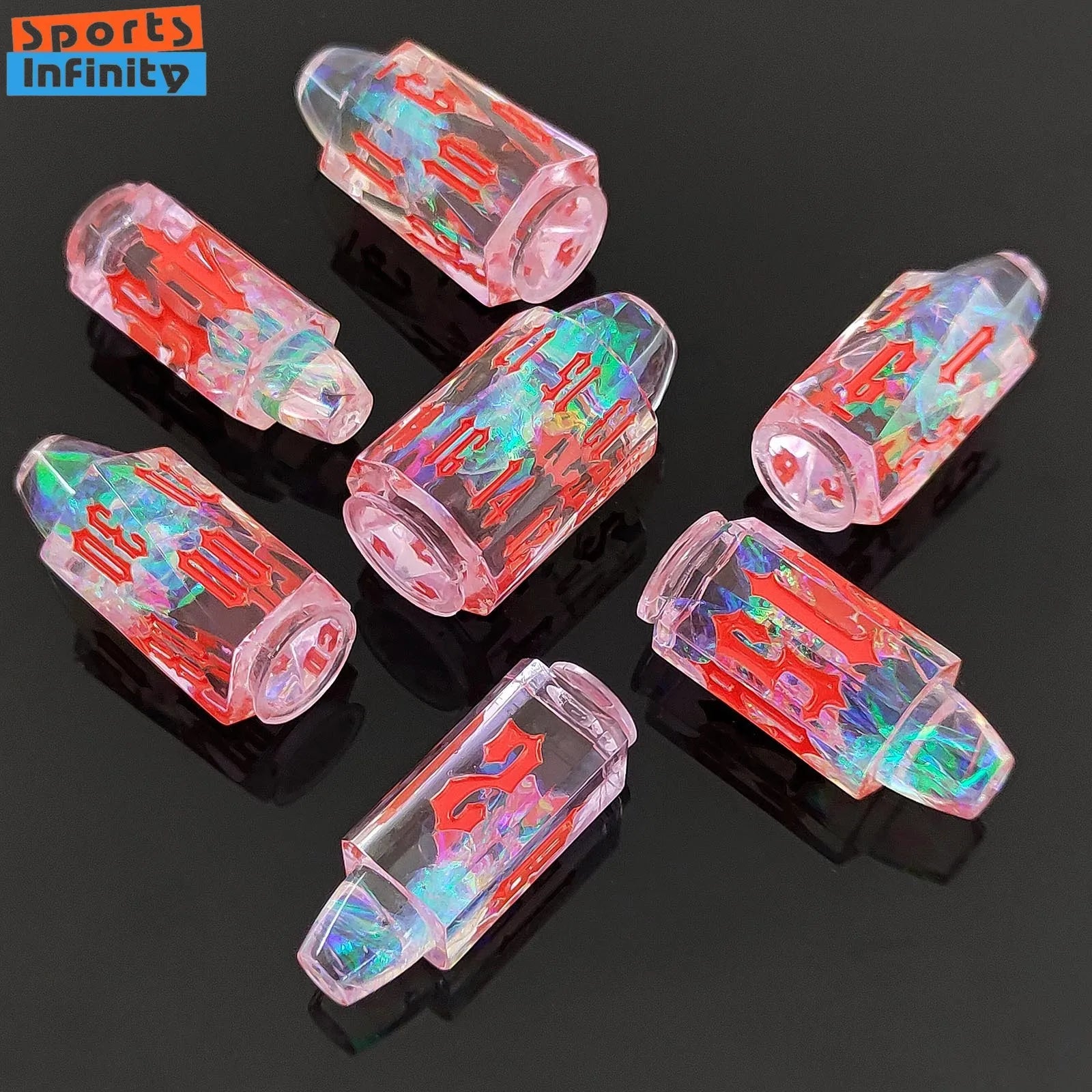 7pcs/set of Multi Color Bullet Resin Number Dice for DND TRPG COC Running Team D6 Board Game Polyhedral Dice Dnd Dice Set