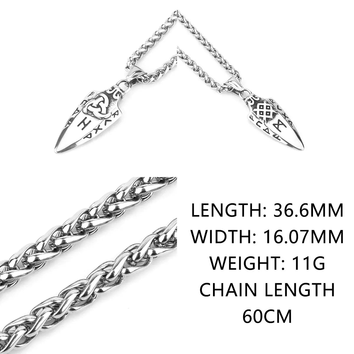 Vikings Odin Rune Necklace Various Men's Nordic Vegvisir Valknut Amulet Pendant Stainless Steel Punk Fashion Jewelry Wholesale