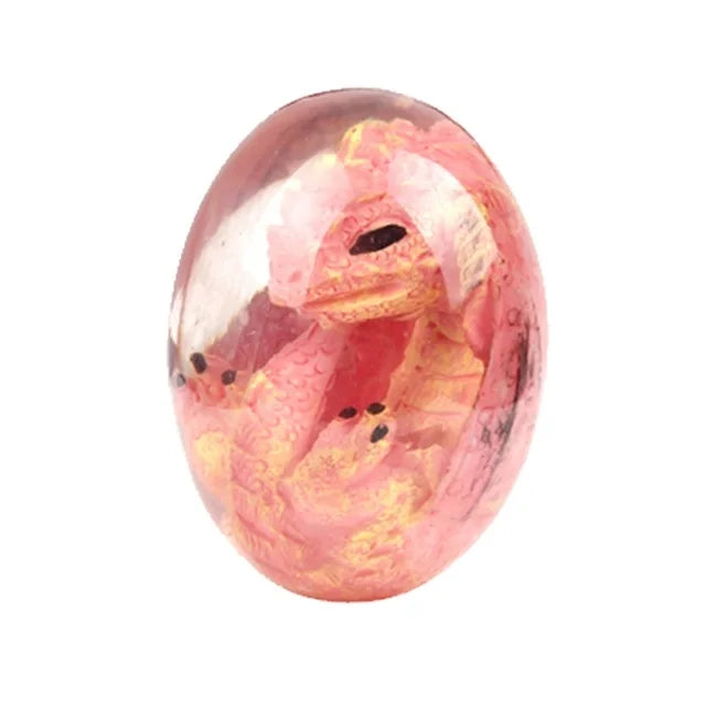 Lava Dragon Egg Resin Statue Ornamental Dinosaur Eggs Collection Kid Gift Toy Sculpture Crystal Gemstone Souvenir Home Decor2023 D Pink