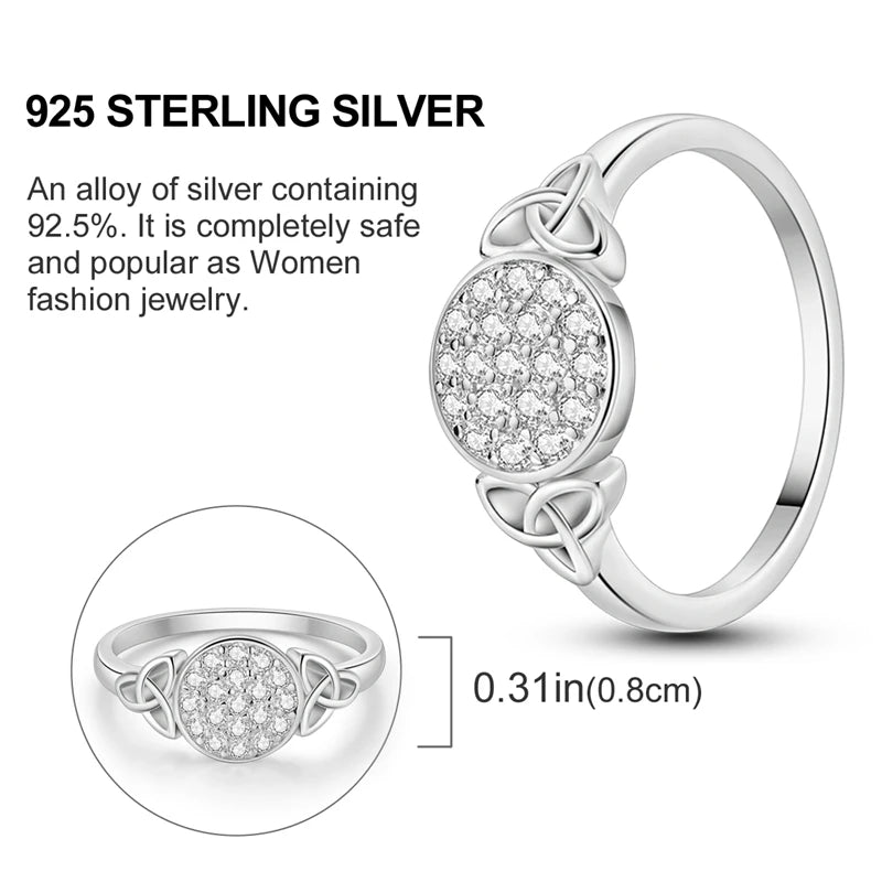 925 Sterling Silver Infinite Love Ring Original Luxury Design Zircon Finger Rings For Women High Quality Wedding Jewelry Gift