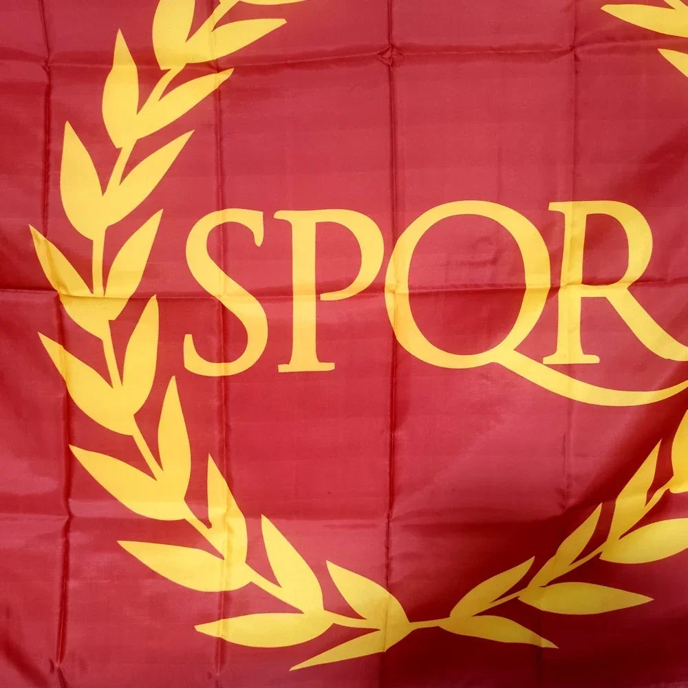 SPQR Flag And People Of Rome Flag Decoration Banner Outdoor Indoor Decor 90x150cm