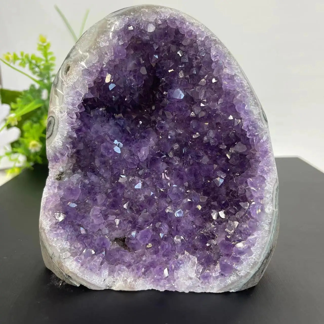 Natural Crystal Cluster Amethyst Stone Geode Raw Quartz Minerals Real Uruguay Home Decoration Spiritual Chakra Reiki