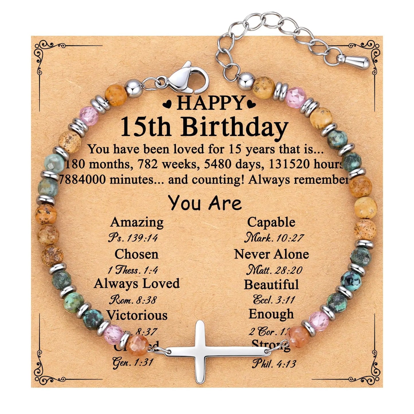 Cross Bracelet for Women, Steel Birthday Christian Confirmation Baptism Easter Unique Gift for Girls Friends Daughter Mom Sister