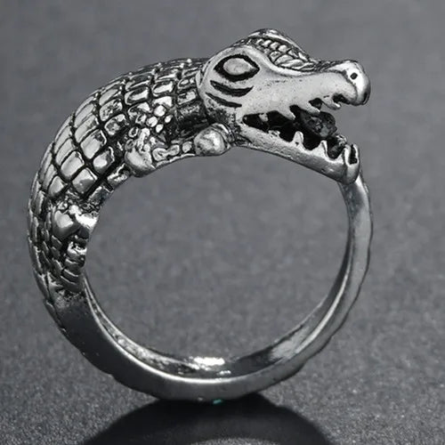 New Design Skull Crow Skull Ring Woodpecker Bird Men's Ring Punk Stylish Jewelry