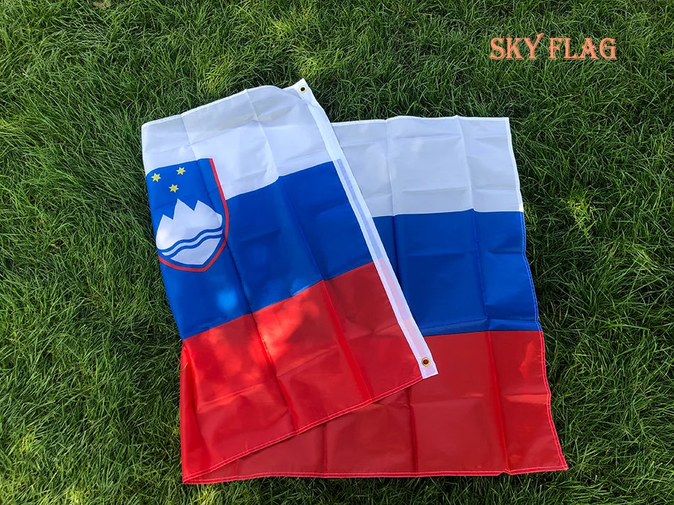 SKY FLAG Slovenia Flag 3x5 ft Flag of Slovenian 90x 150cm hanging polyester Slovenia National standard Flag Banner
