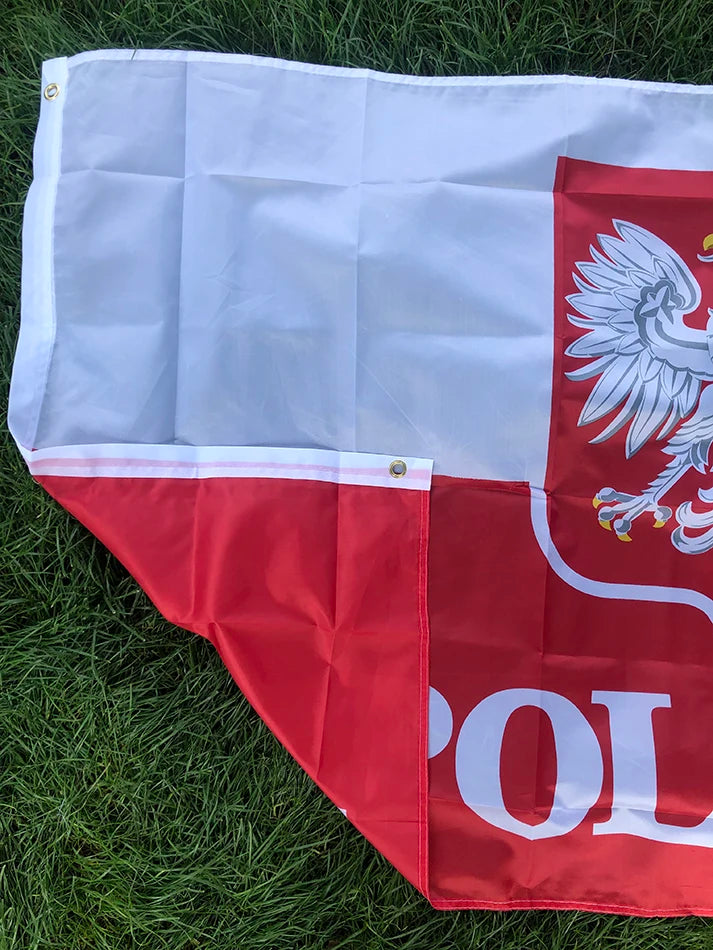 SKY FLAG 90*150cm The Republic Of Poland Eagle flag polish flags white red EU Poland flags Indoor Outdoor Home Decoration
