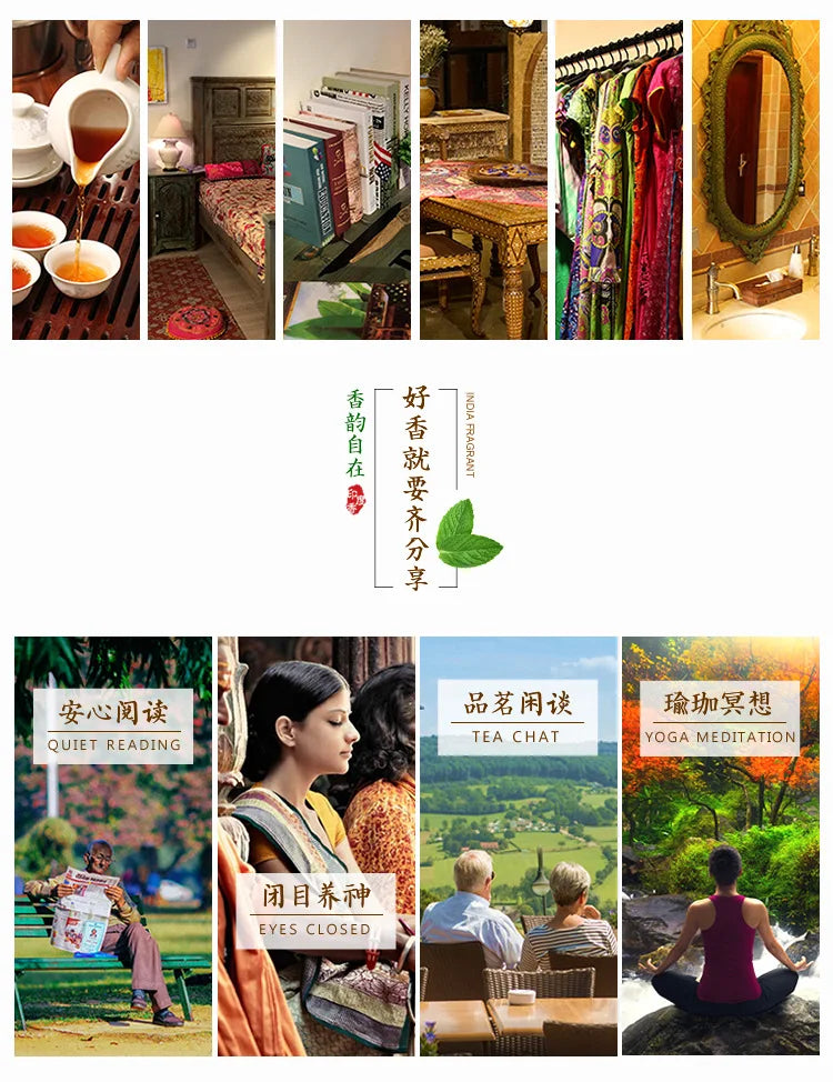 India Sandalwood Incense Sticks Meditation Lavender Sage Palo Santo Rose Line Incense Aromatherapy Lasting Fragrance