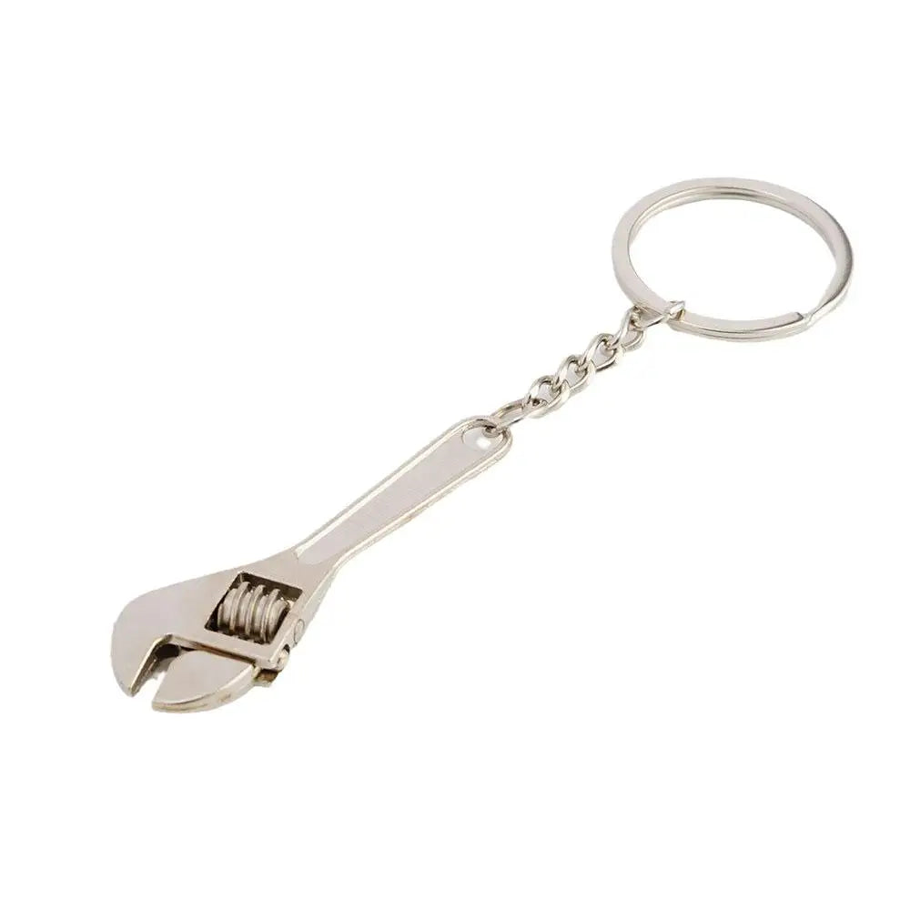 Multifunction Mini Wrench Pendant Keychain Adjustable Mini Spanner Wrench Universal Portable Repair Hand Tool Spanner Key Chain Silver Silver China
