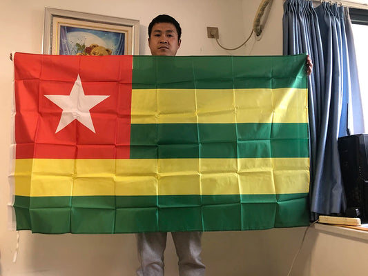 (SKY FLAG)Togo Flag 90X150cm high quality Polyester hanging Togolese Republic National Flags Indoor Outdoor Decoration