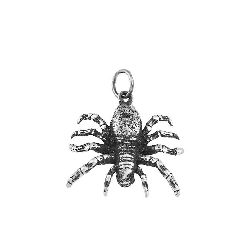 Unique Gothic Thousand Eyes Spider Pendant Stainless Steel Fashion Punk Spider Necklaces Men's Singular Animal Jewelry