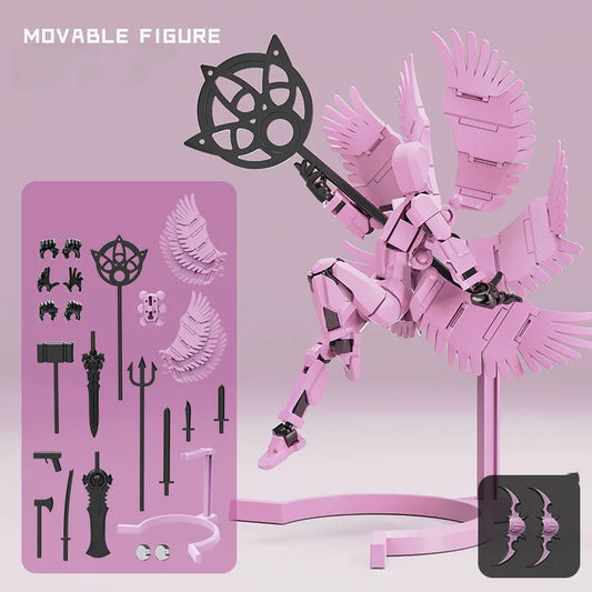 Robot articulado magnético móvil, juguete impreso en 3D, figura de acción de 13 pulgadas, cuerpo completo, mecha móvil, juguetes para ensamblar, regalos para niños