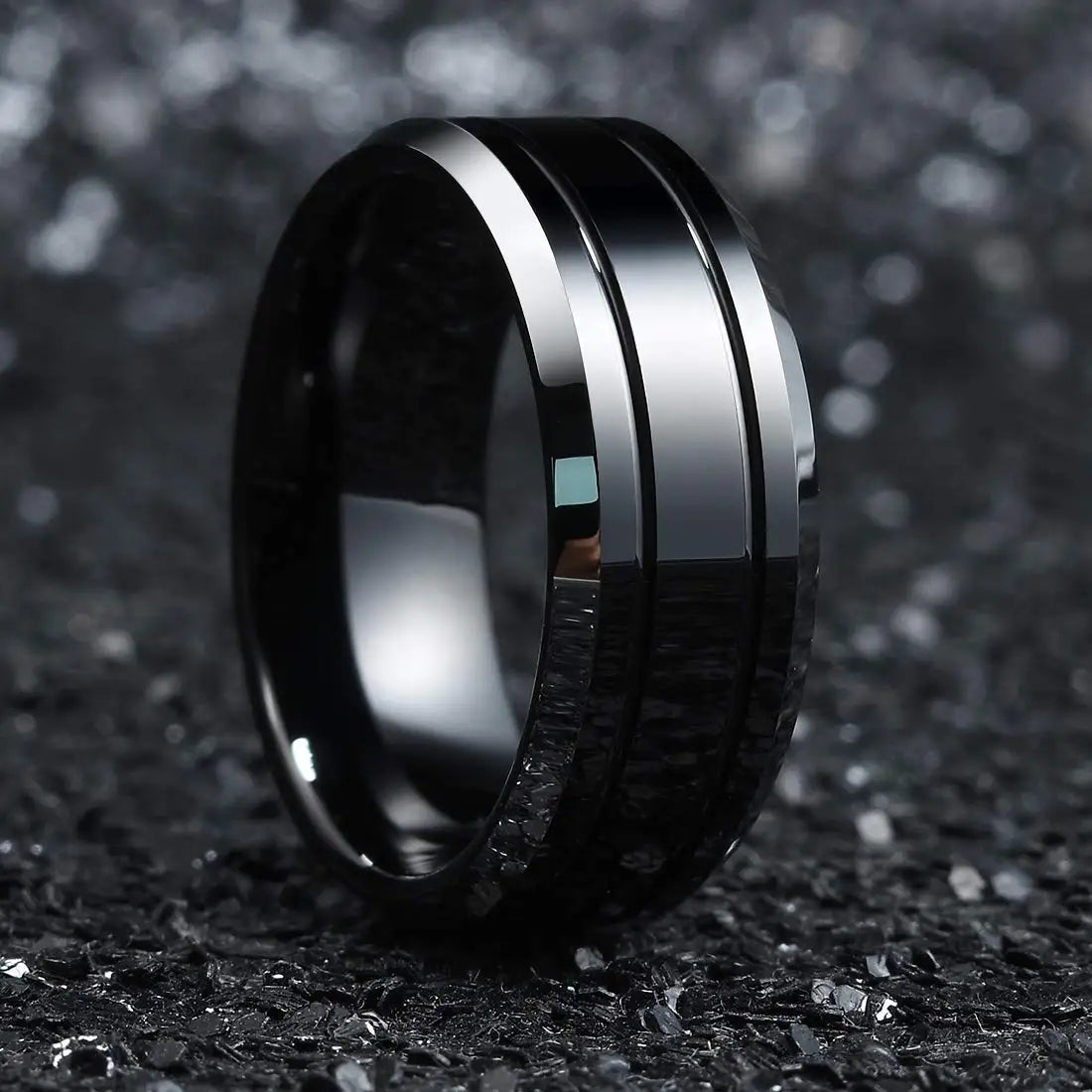 Fashion 8mm Silver Color Titanium Steel Rings For Men Women Matte Brushed Men Stainless Steel Rings Wedding Band Jewelry Gifts