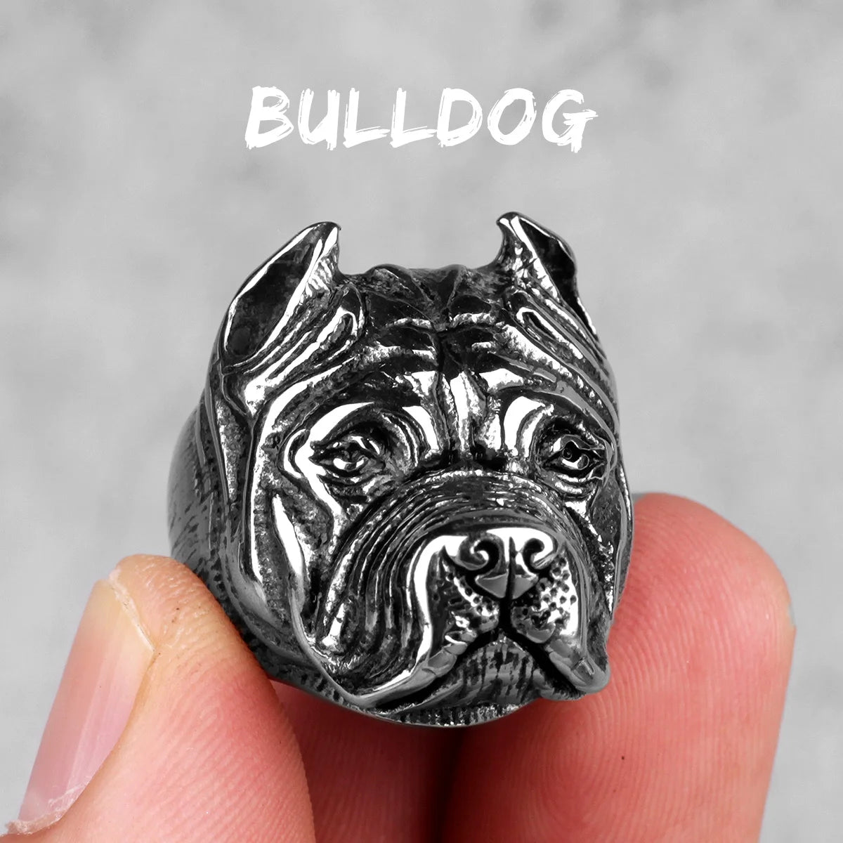 Stainless Steel Animal Men Rings Eagle Dog Dragon Bird Snake Punk Hip Hop Trendy For Male Boy Jewelry Creativity Gift Wholesale