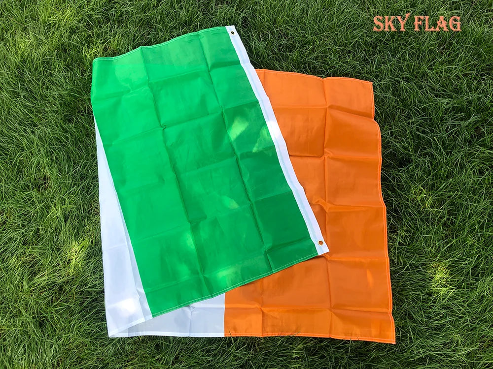 SKY FLAG Ireland Flag 90X150cm Hanging polyester green white orange IRE IR IRISH ireland National Country Flag Banner