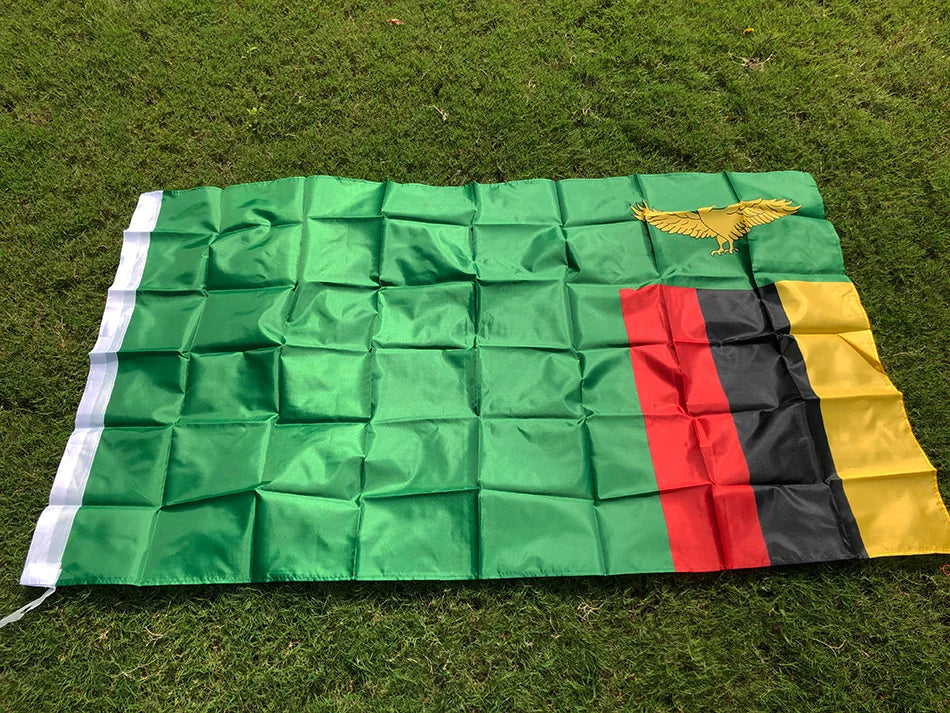 SKY FLAG Zambia Flag 90x150cm 3X5fts hanging polyester Zambia National Flag home decoration Banner