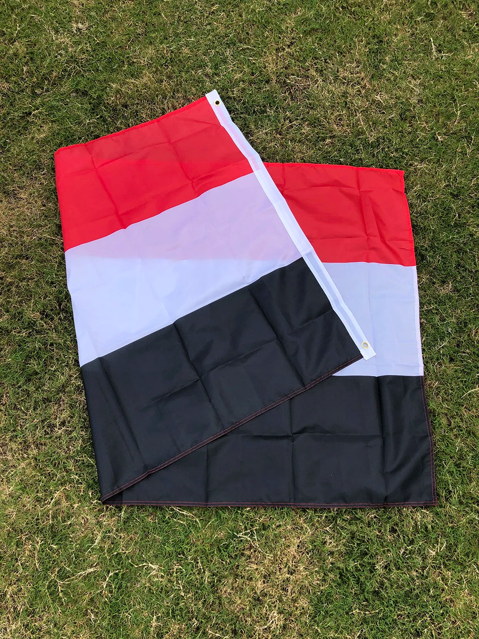 SKY FLAG Yemen flag 90 x 150cm high quality polyester double side penetration Yemen flag Banner Hanging National flags
