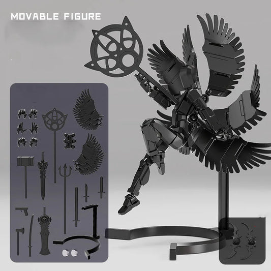 Robot articulado magnético móvil, juguete impreso en 3D, figura de acción de 13 pulgadas, cuerpo completo, mecha móvil, juguetes para ensamblar, regalos para niños