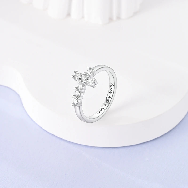 925 Sterling Silver Infinite Love Ring Original Luxury Design Zircon Finger Rings For Women High Quality Wedding Jewelry Gift