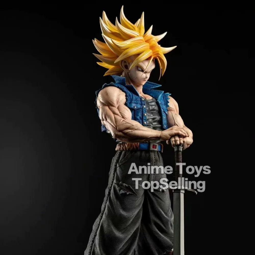 25cm/9.84in Anime Dragon Ball Z Trunks Figure Future Trunks Action Figures MPVC Statue Collection Model Toys for Children Gifts